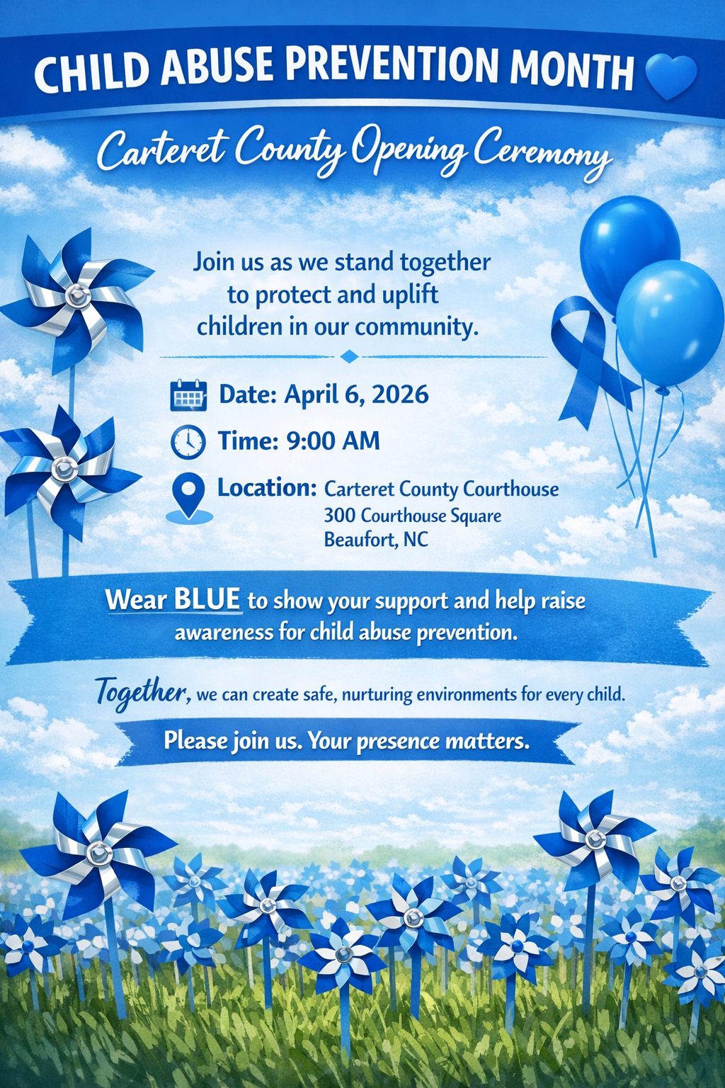 Child Abuse Awareness Month Opening Ceremony 